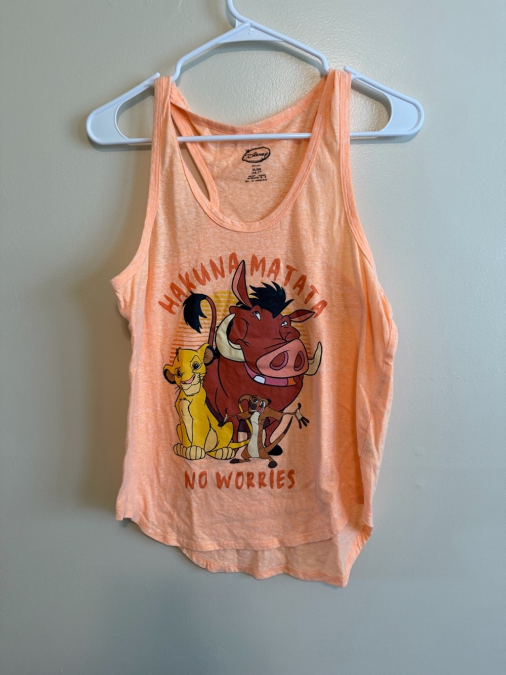 Disney Peach Polka Dot Graphic Tee
